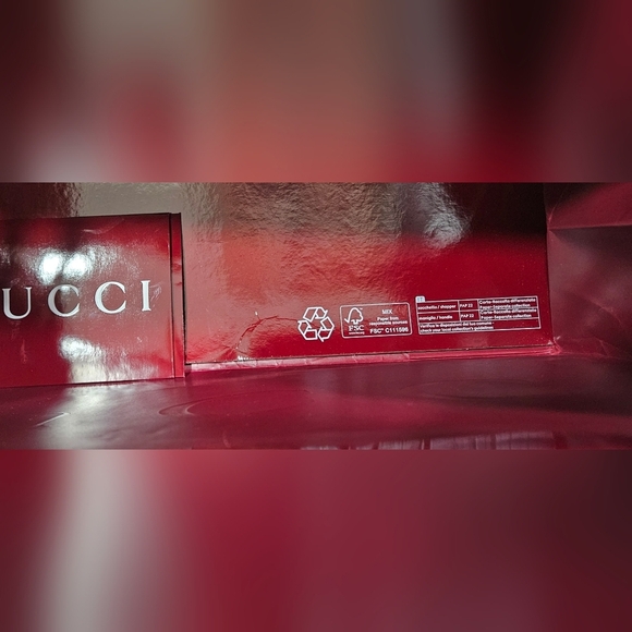 Authentic Extra Large XL Huge Gucci 2024 Red Empty Paper Gift Shopping Bag Tote - Picture 7 of 11